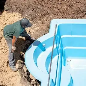 installation piscine coque